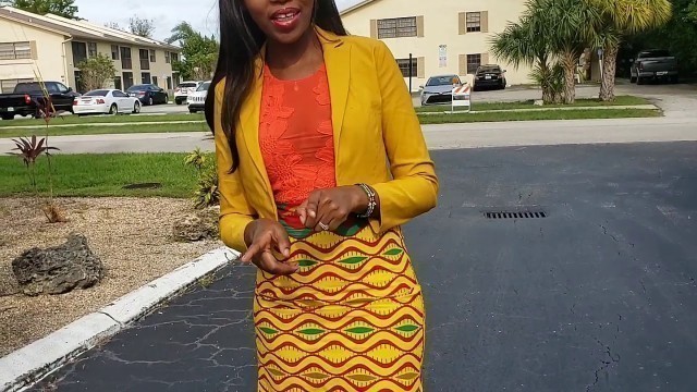 'How i wear my Ankara/Kitenge /African Pieces to Work @africascloset'