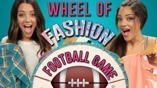 'How to Dress for Football Games OOTD Challenge with Niki and Gabi | Wheel of Fashion'