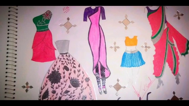 'Top 10 amazing Dress fashion designer clothes By FS Drawing'