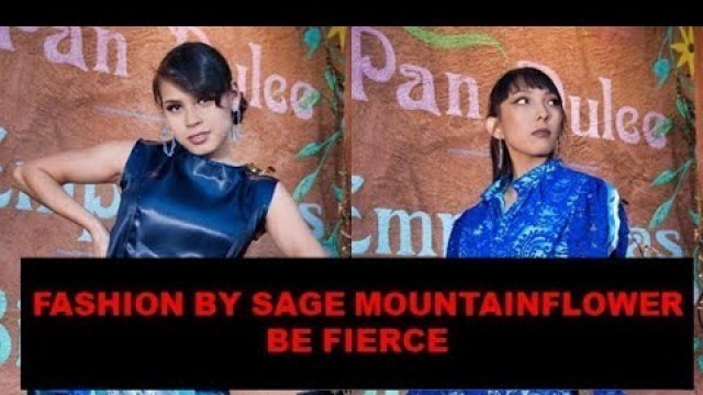 'Santa Fe Fashion Week Fashion vlog featuring  Native American fashion designer Sage Mountain Flower'