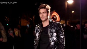 'Jon Kortajarena and Cindy Bruna - Balmain Menswear fashion show - 18.01.2019'