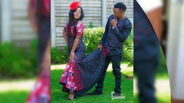 'Matching Ankara african couple wear #modern Ankara couple outfits #latest kitenge couple styles 2020'