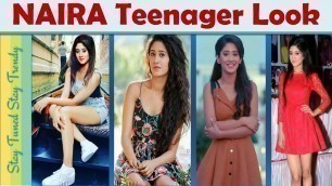 'Indian Teenage #Girl Fashion Trend| #naira #kaira Lookbook Yrkkh |College Outfit Ideas{Short Dress)'