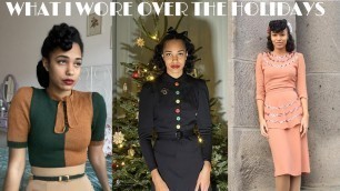 'What I wore over the holidays - 1940s style'