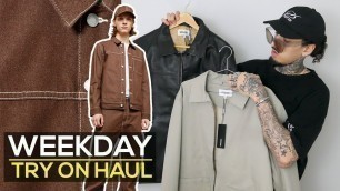 'WEEKDAY TRY ON HAUL | MENS FASHION 2019'