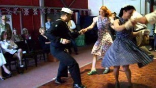 '1940s style swing dancing'