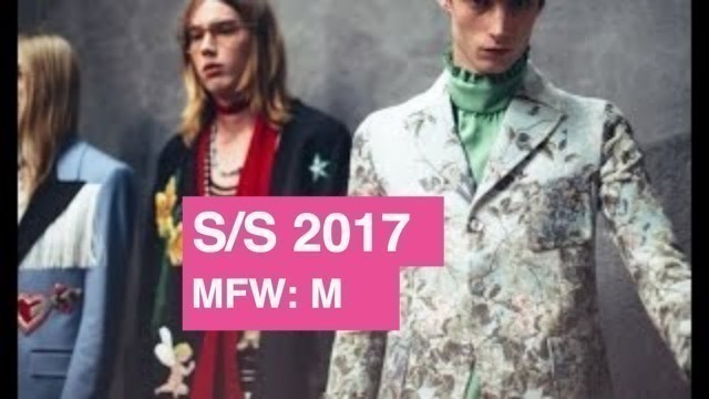 'Gucci Spring Summer 2017 Men\'s Runway Show | Global Fashion News'