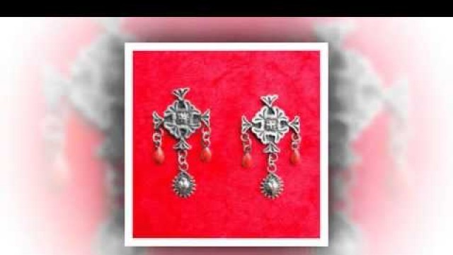 'Santa Fe Silverworks by Gregory P. Segura Southwestern Style Sterling Silver Earrings'