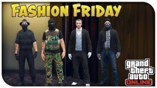 'GTA 5 Online - FASHION FRIDAY! (1980s Hired Gun, The Butler, Dark Watch Dogs & Bad Guy) [GTA V]'