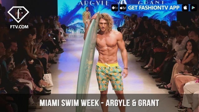 'Argyle & Grant Sexy Mens Swimwear Miami Swim Week Art Hearts Fashion 2019 | FashionTV | FTV'