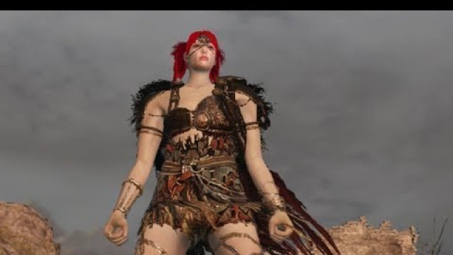 'Dark Souls 2 - Female Fashion Show - Red Lion Warrior Set'