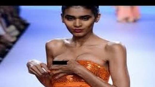 'Model SHOCKING NIP SLIP | Wardrobe Malfunction at LFW'