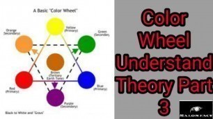 'Color Wheel  Understand Theory (Fashion Shade) Part 3 In Hindi | Salonfact'