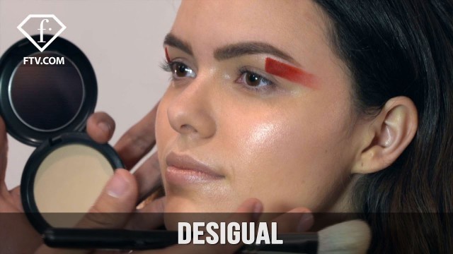 'New York Fashion Week Fall/WItner 2017-18 - Desigual Make up | FashionTV'