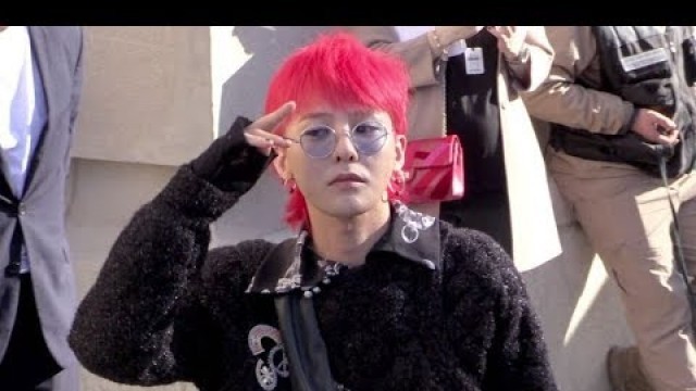 'G Dragon and more arriving for the Chanel Ready to Wear Fashion Show'