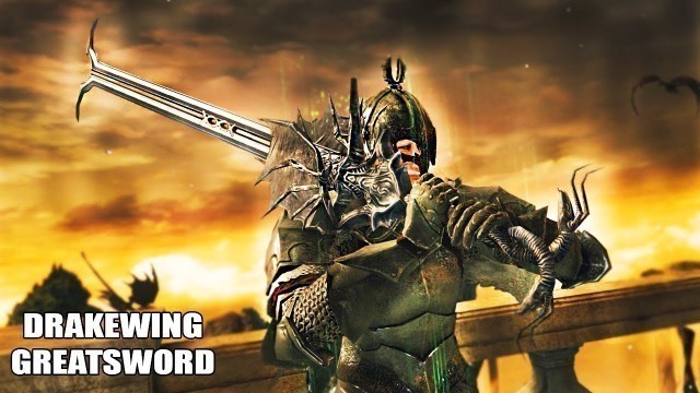 'DARK SOULS 2 SOTFS PVP - DRAKEWING ULTRA GREATSWORD MARAVILHOSAMENTE LINDA E FASHION'