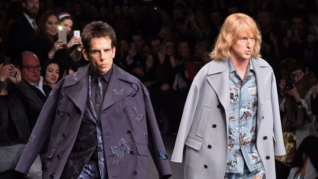 'Ben Stiller og Owen Wilson på catwalk'