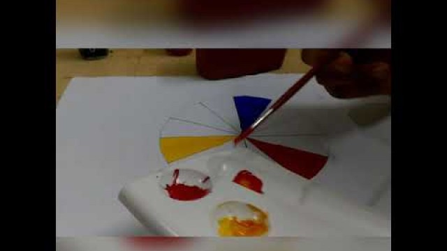 'How To Make Color Wheel With Poster Colors |Fashion For Life'