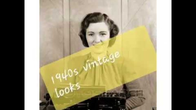 '1940s fashion history|| fashion design dresses | 1940s vintage looks'