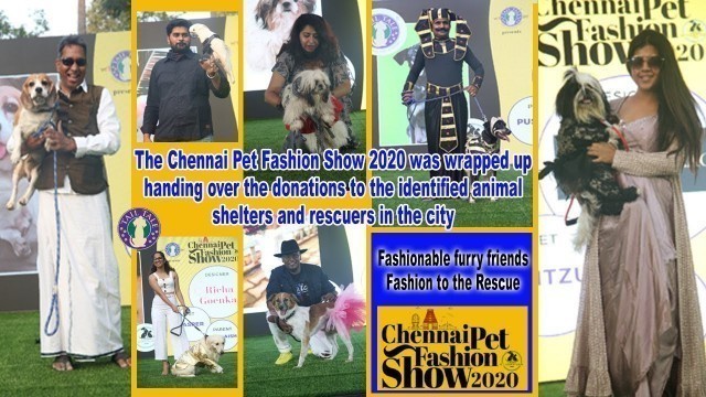'The Chennai Pet Fashion Show 2020 donated to animal shelters & rescuers in the city | Savera Hotel'
