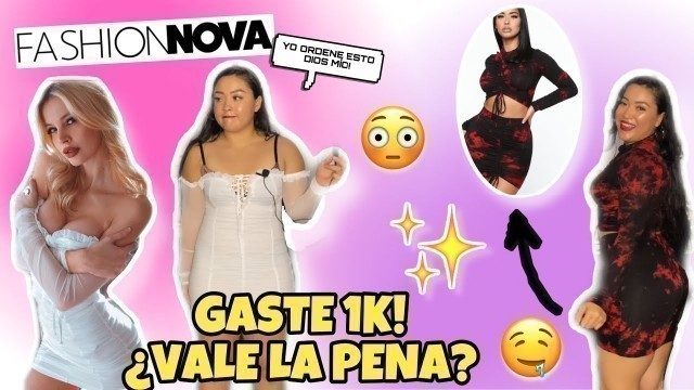 'PROBANDO ROPA DE FASHION NOVA | $1K VALE LA PENA?