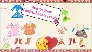 'How to draw clothes for kids｜easy drawing ｜art for kids'