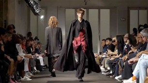 'Yohji Yamamoto | Spring Summer 2019 Full Fashion Show | Menswear'