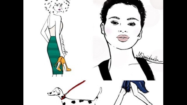 'Natural Hair & Fashion Illustration | Digital, iPad Pro, Apple Pencil'