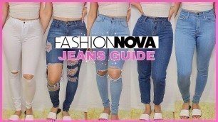 'FASHION NOVA JEANS HAUL/ ME PRUEBO 8 JEANS DE FASHION NOVA'