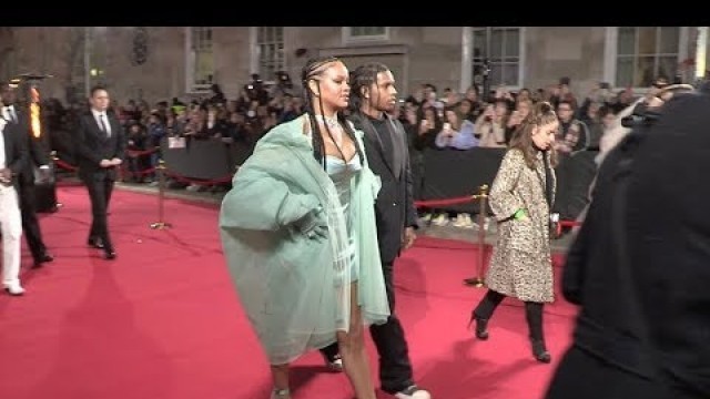 'Rihanna and ASAP Rocky arrive at the British Fashion Awards 2019'