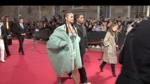 'Rihanna and ASAP Rocky arrive at the British Fashion Awards 2019'