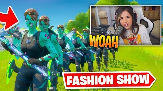 'STREAM SNIPING Fortnite FASHION SHOWS and this happened! (SO FUNNY)'