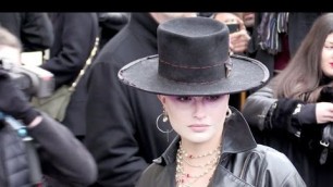 'Johanna Stein-Birman, Karidja Toure and more arriving at the Chanel fashion show.'