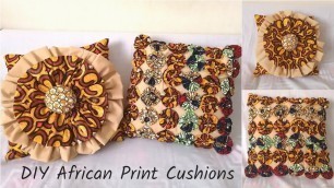 'Beautiful  Creative Home Cushion tutorial ! DIY  African Print 2020'