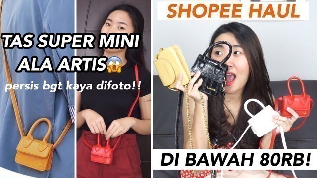 'SHOPEE HAUL SLING BAG/TAS MINI KOREA ALA FASHION BLOGGER! DIBAWAH 80RB SEMUAA