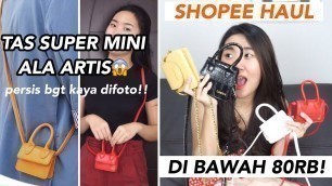 'SHOPEE HAUL SLING BAG/TAS MINI KOREA ALA FASHION BLOGGER! DIBAWAH 80RB SEMUAA