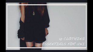 '10 Clothing Essentials For School | BACK TO UNI'