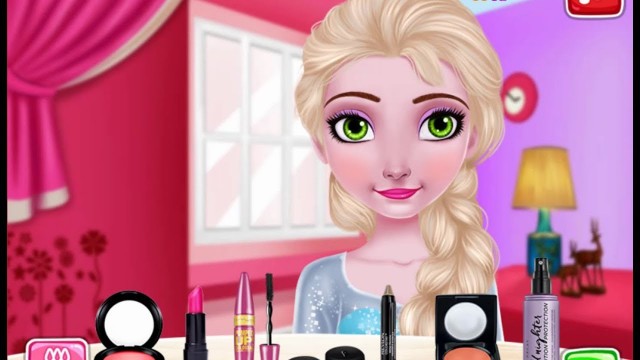 'Makeup and dress up game with Ice queen frozen crown - KIDS CoCa'