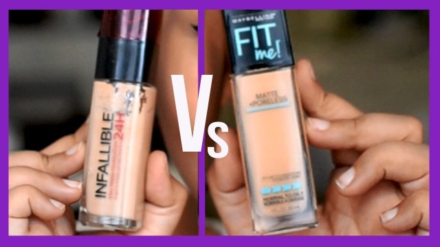 'Maybelline Fit Me Vs Loreal Infallible foundation  {Delhi fashion blogger}'