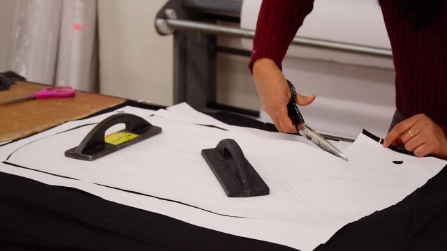 'Hand Cutting a Development Sample | Clothing Manufacturers | Fashion Design & Manufacturing | Sewing'