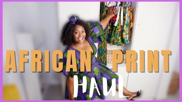 'I TRIED BLACK OWNED FASHION BRANDS - African Print Haul | Plus Size Try-On 2020'