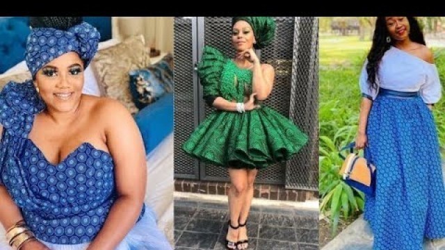 '2022 African Print Styles For Elegant Ladies || Amazing South African Shweshwe Dress Styles 