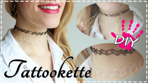 'DIY - Tattookette | Choker Necklace | 90\'s Fashion!'