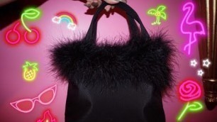 'DIY 90s Feather Purse'