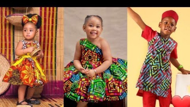 '#Latest Kids Trendy Ankara outfit 2021| Cute and Stylish girls African print Dress #styleinspiration'