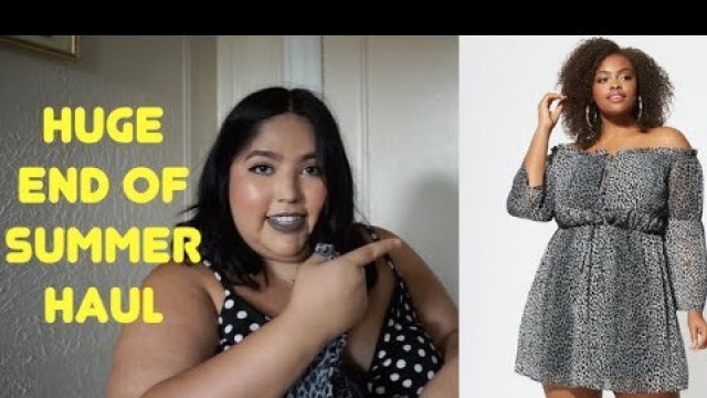 '*HUGE* Plus-size end of summer haul! (Fashion to Figure, Ashley Nell Tipton, Eloquii)'