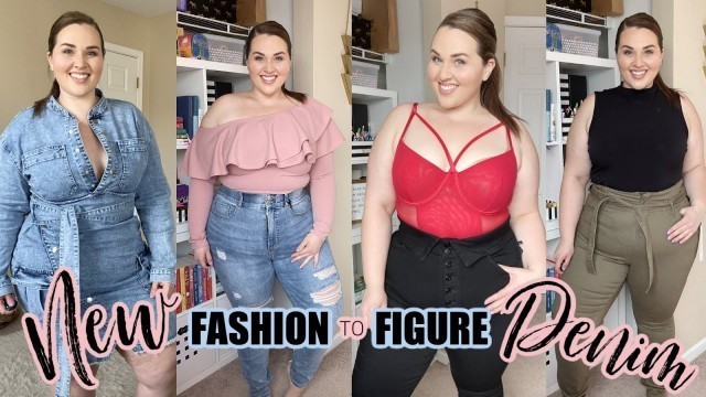 'HUGE Fashion To Figure PLUS DENIM TRY ON HAUL! | Sarah Rae Vargas'