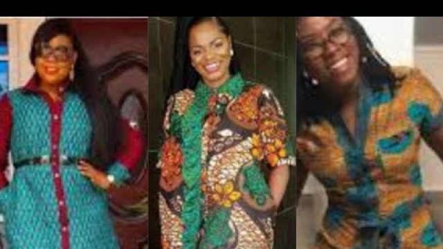 'African print shirt dresses//Stylish Ankara shirt gown//Top Ankara shirt dress styles'