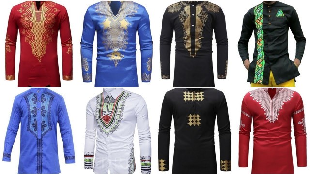 'African Dashiki Shirts Men Clothing 2020 || Lastest Printed African Dashiki & Ankara Styles shirts'