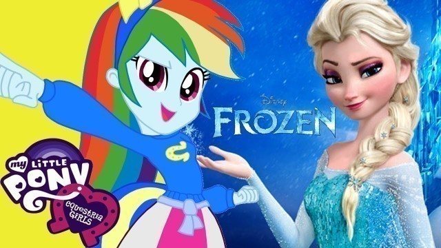 'Equestria Girls Like Frozen Elsa Dress Up Game (Rainbow Dash)'